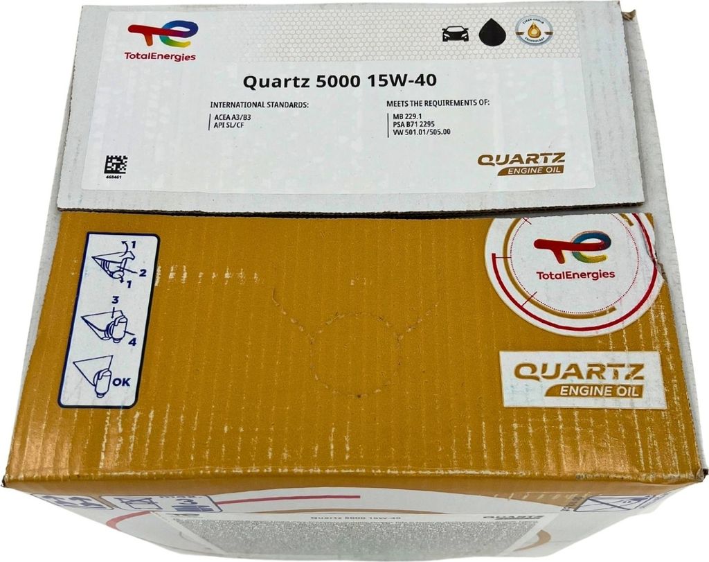 Total Quartz 5000 15W-40 20 Liter BAG-IN Box