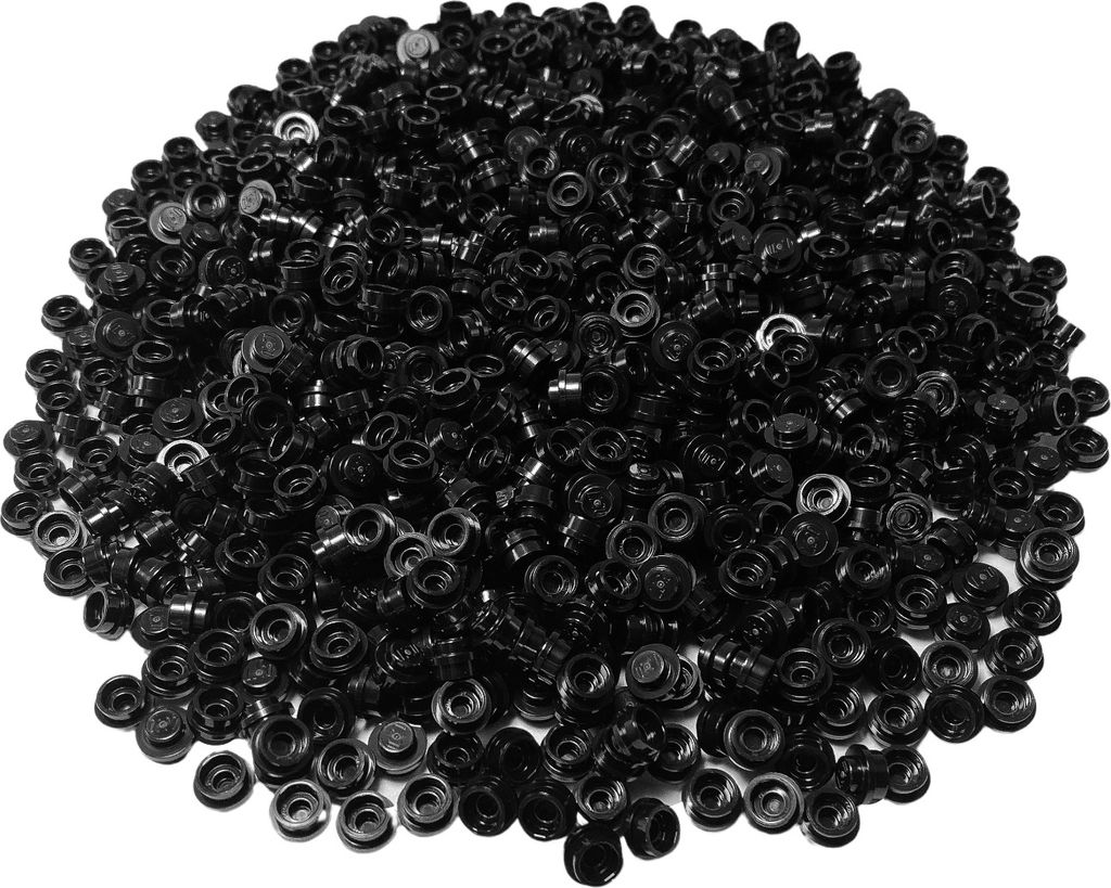 LEGO 1x1 Rundplatten Platten Schwarz - 4073 NEU! Menge 100x