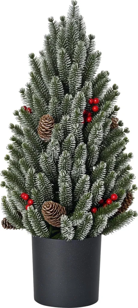 HOMCOM Sapin de Noël Artificiel de Table 60cm avec 170 Branches en PE