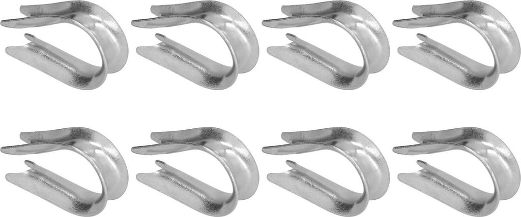 50Pcs Drahtseil Kausche Edelstahl Kabel Rigging Tools für den Schiffbau (M5(5mm))