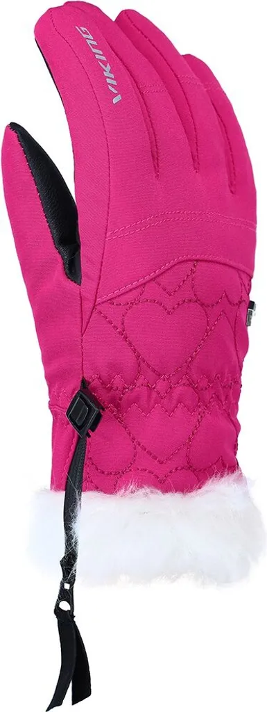 Gants de ski junior Viking Meris Jr coloris rose - Taille 5 enfantine