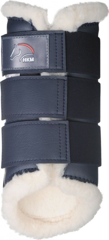 HKM Gamaschen Comfort Dressurgamaschen Dunkelblau XL