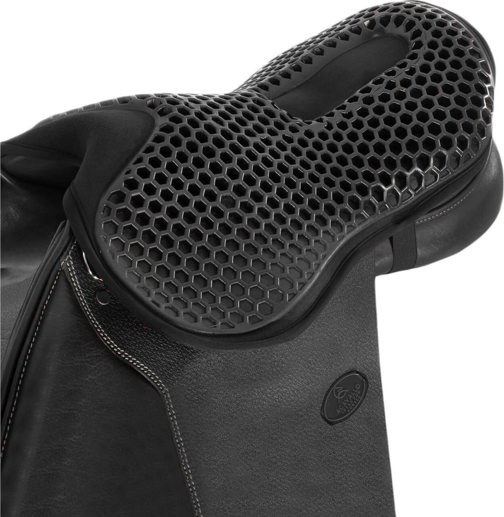 Acavallo Sitzschoner für Springsättel Hexagonal Gel-Out 20 mm Dri-Lex Schoner Black Large