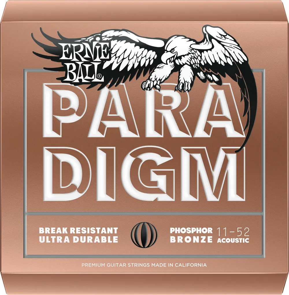 Cordes Guitare Acoustique Phosphor Bronze Ernie Ball Paradigm 12-54 EB