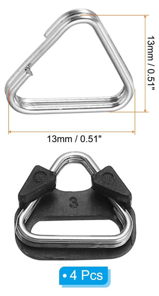Kamera Gurt ?se Ring 4stk Metall Dreieck Spalt Ring Haken Adapter mit Plastik Kappe Universal fš¹r Kamera Schulter Gurt Silber Schwarz