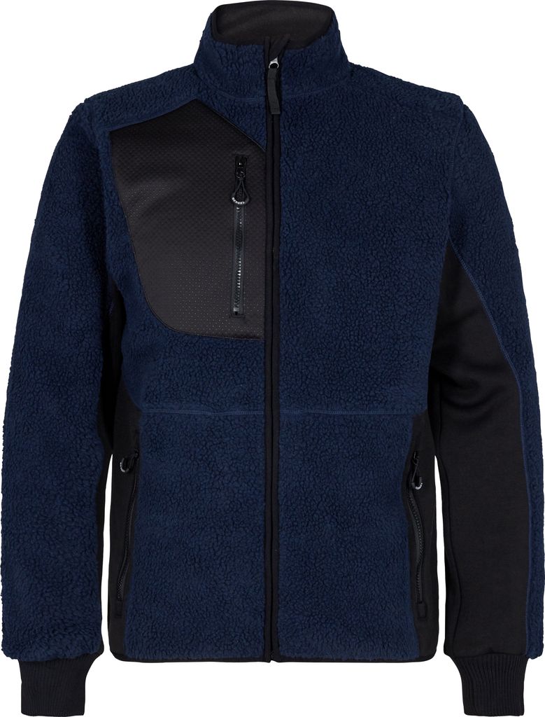 F. Engel X-treme Faserjacke, Blue Ink/Schwarz, Gr. 2XL Produktbild 
