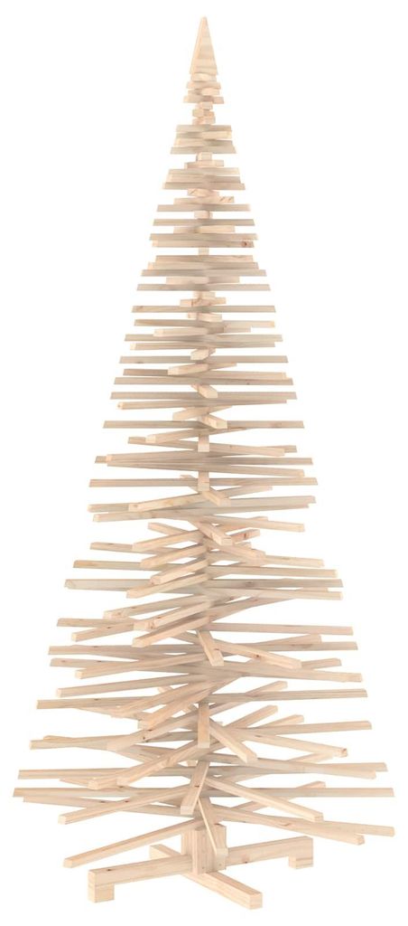 vidaXL Arbre de Noël en bois KOTKA, 240 cm, en bois de pin Image du produit 