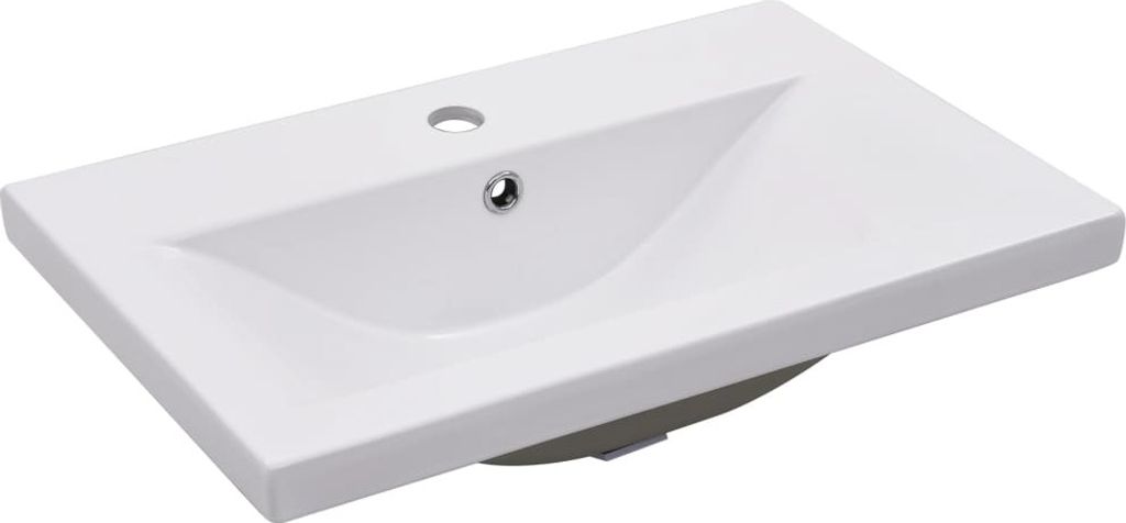 vidaXL Lavabo da incasso 61x39,5x18,5 cm in Vetroceramica Immagine del prodotto 