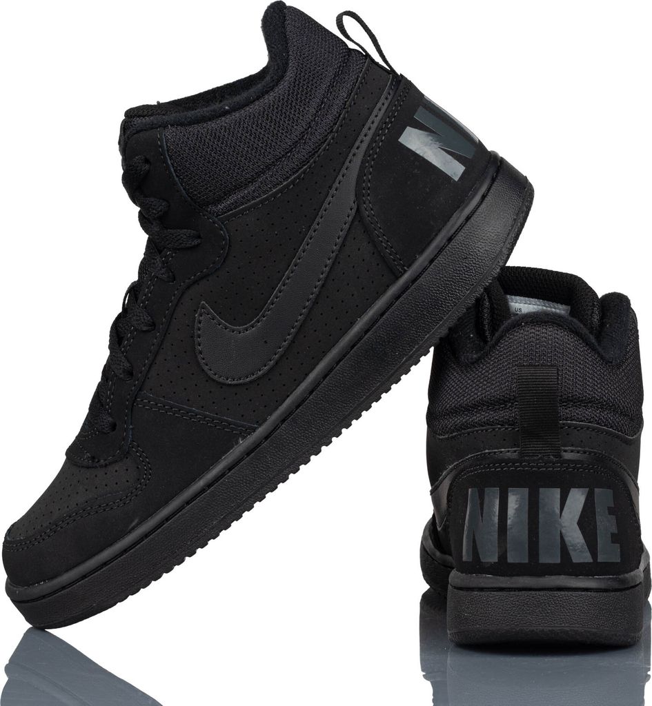 Nike Court Borough Mid (GS) 839977001 (38.5/black-black) Produktbild 