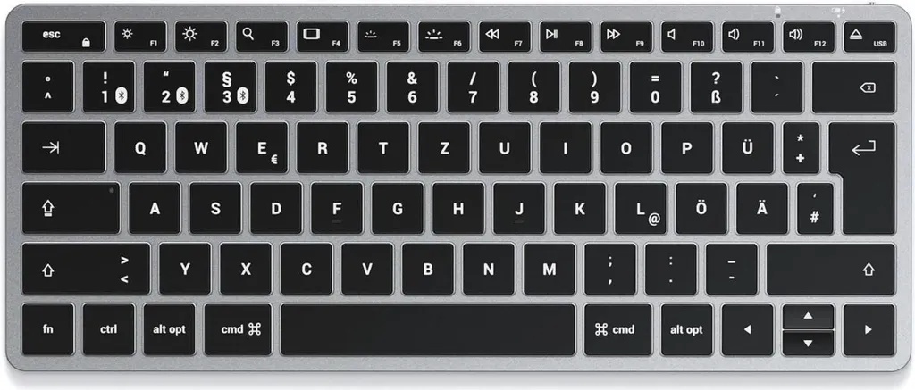 Petit Clavier Bluetooth Satechi Slim X1 Mini QWERTY - Gain de Place - 2