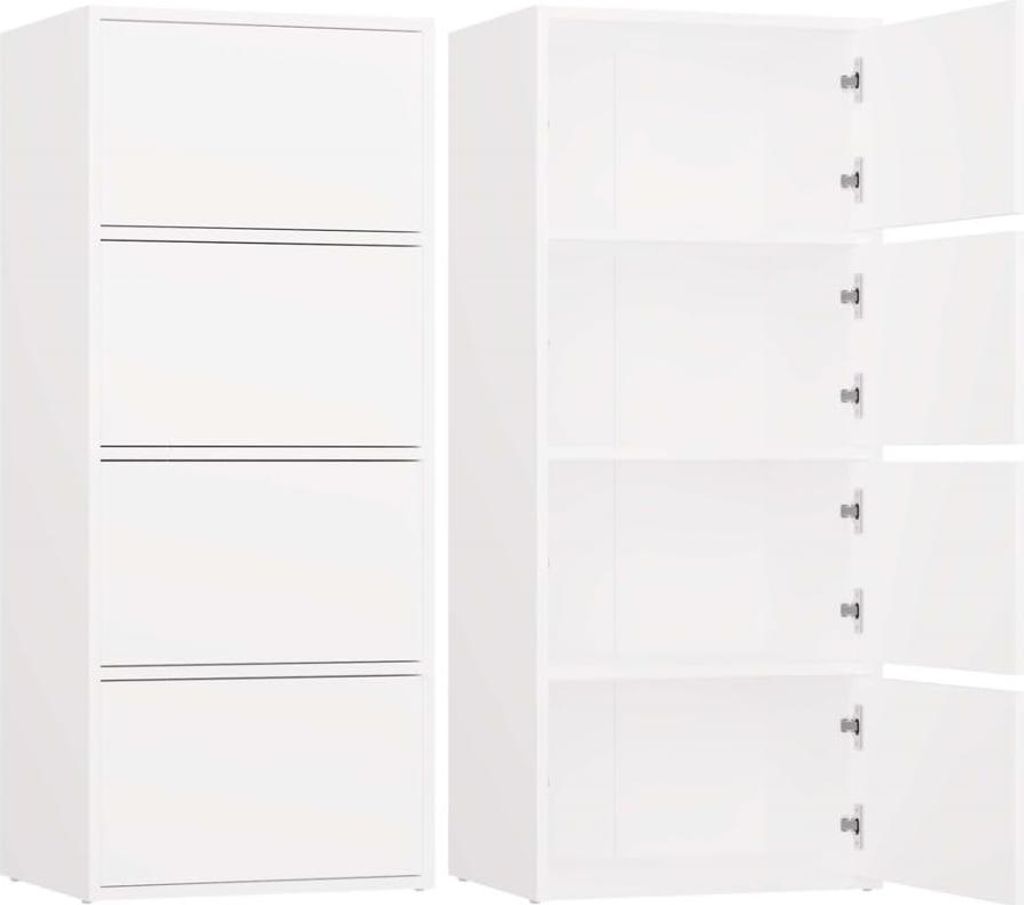 BDW, komoda z 4 drzwiami, ALMA, system Tip-ON, 50×119×40cm, Zdjęcie produktu 