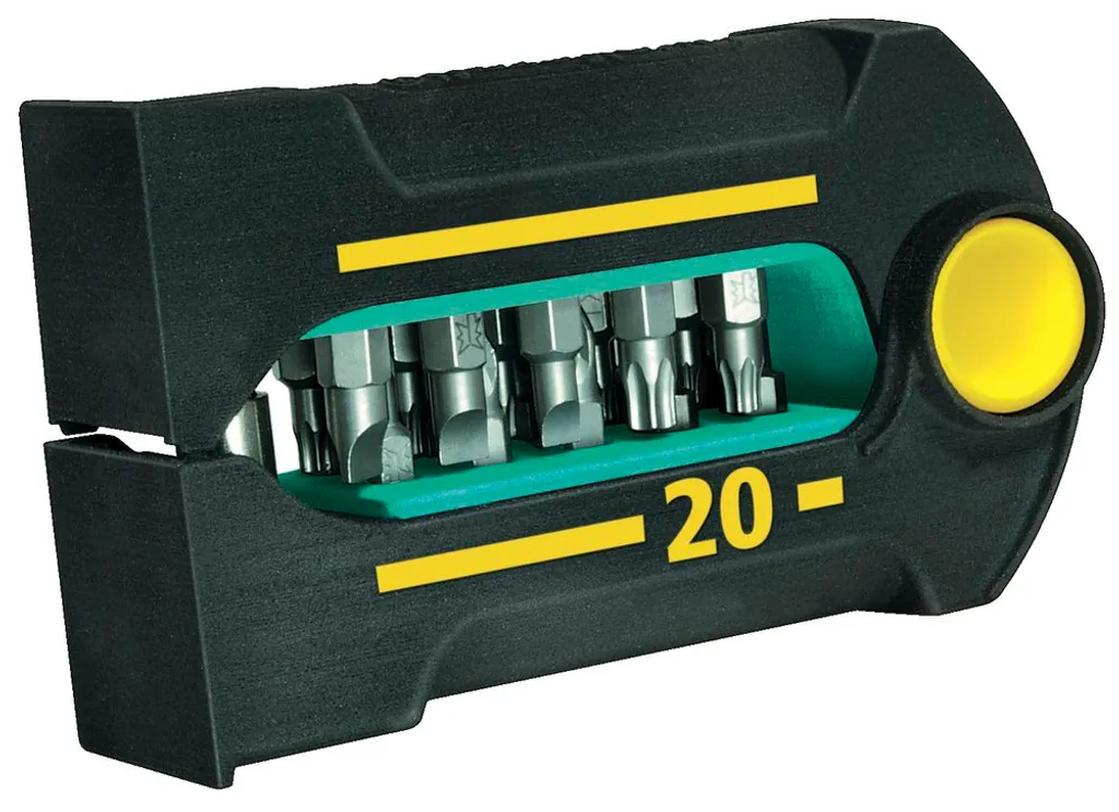 Jeu de 20 embouts PH solides Wolfcraft BitButler et support magnétique - 5
