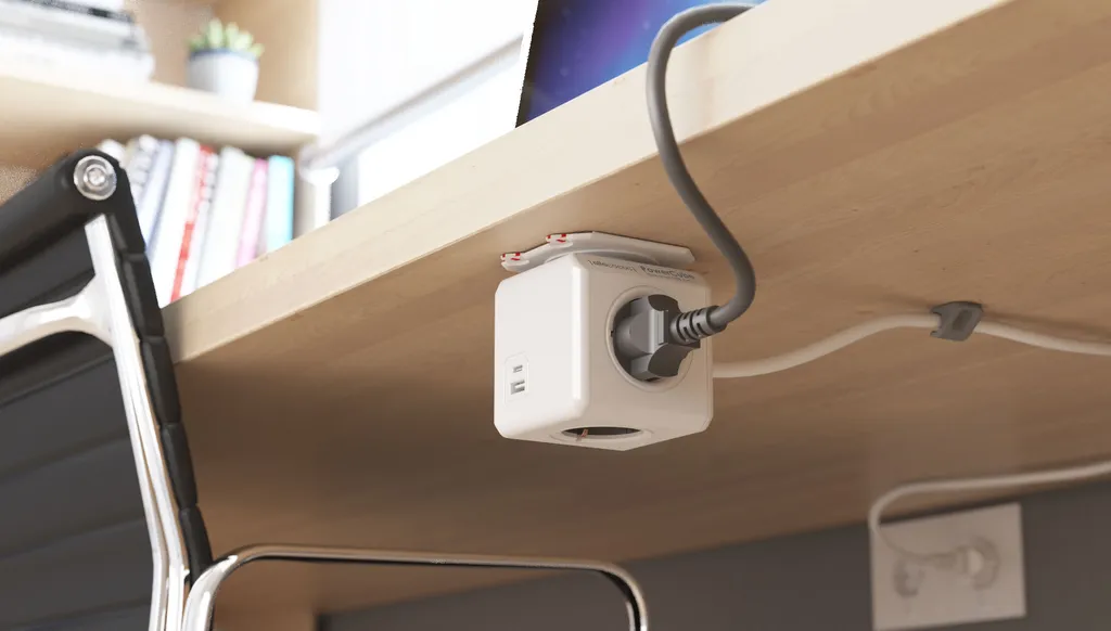Multi-presa Allocacoc PowerCube 10435/DEEUAC con USB-C e Dock - 3