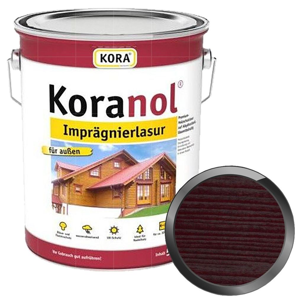 KORA Koranol Imprägnierlasur 5 Liter Palisander