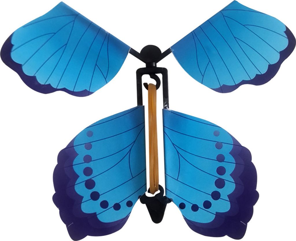 3 Stück Fliegende Schmetterlinge,Magische Flying Schmetterlingen Spielzeug Kinder Geburtstag überraschung Geschenk,Gummibänder Fliegender Schmet...