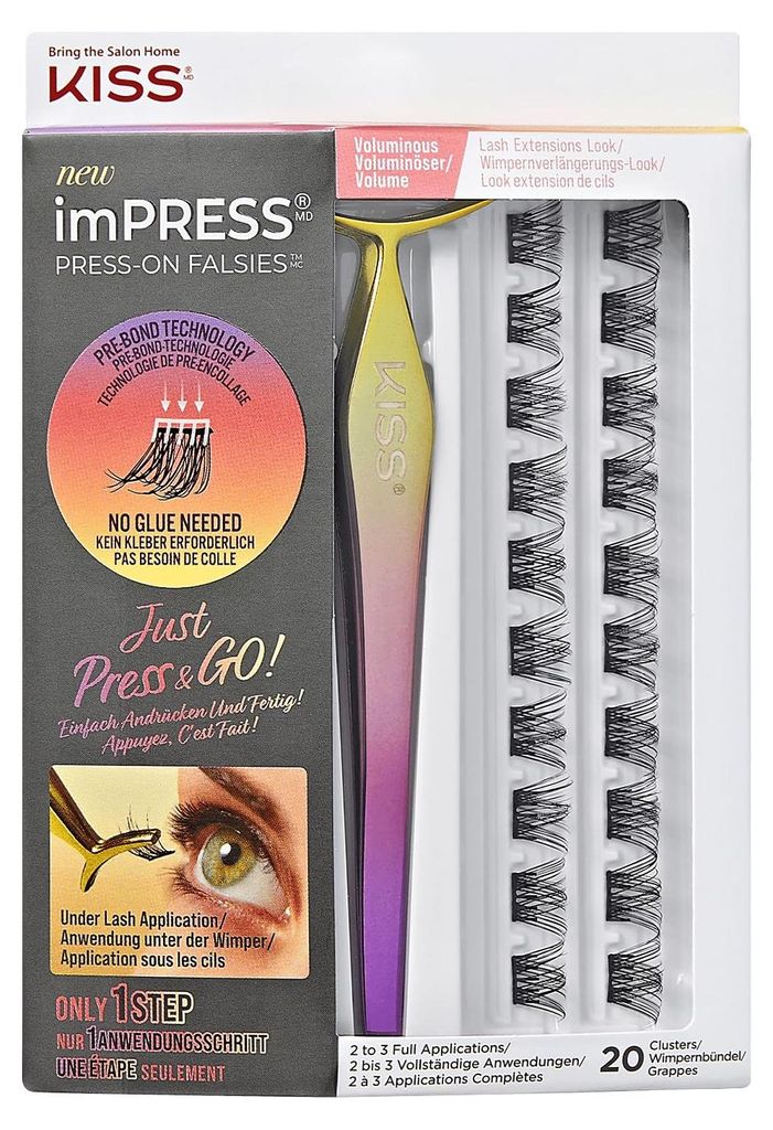 KISS imPRESS Falsies Voluminous Press-On-Wimpern, Glam Produktbild 