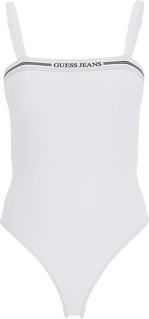 Guess Jeans Strap ärmelloser Körper Weiß S Damen Weiß S