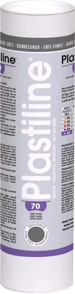 Plastilina 7155T - Panetto di Plastilina- Pasta modellabile, alta precisione - Modellare, scolpire, plasmare - durezza 3 (media) - 750g - Colore avorio. Prodotto in Francia