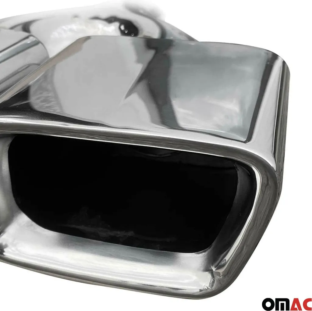 Double embout d'échappement chromé universel pour voiture - 3