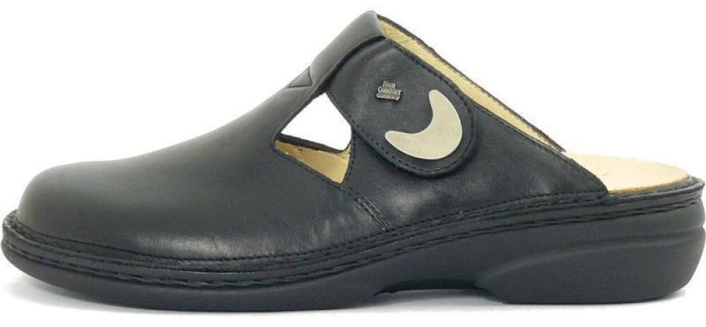 Finn Comfort Belem mulo da donna, comodo, nero, pelle, Immagine del prodotto 