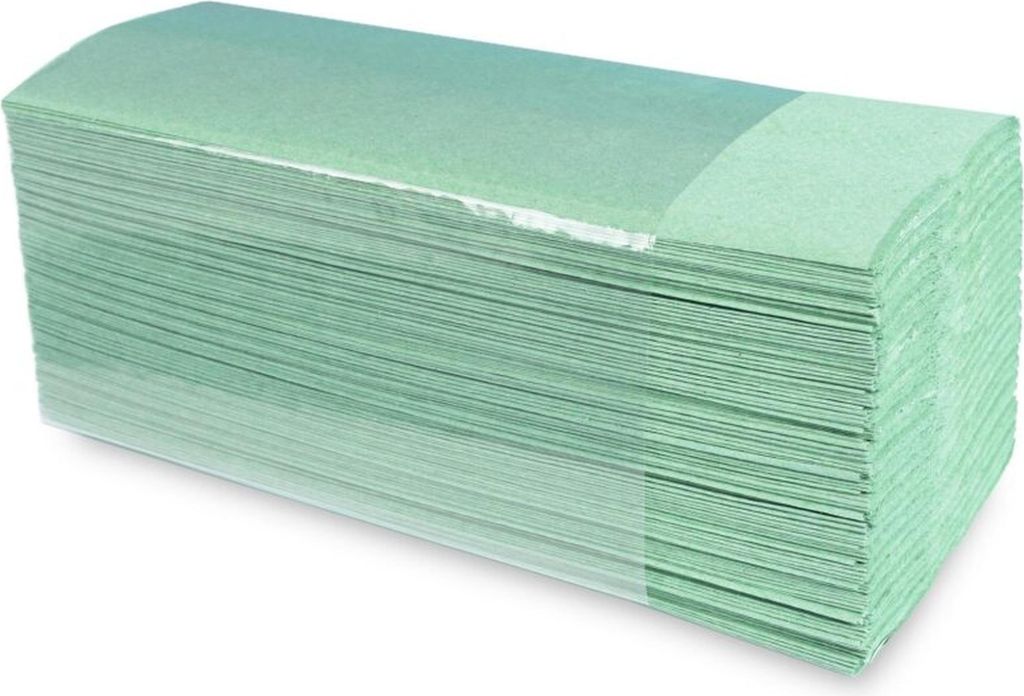Papierhandtücher Funny - 1-lagig - grün - 22,5 x 31cm - C-Falz - 8000 Handtücher
