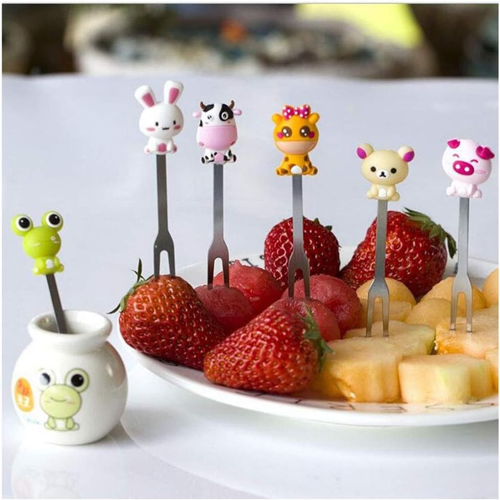 200 Stück Herzförmige Obstgabeln - Mini Dessertgabeln Aus Kunststoff