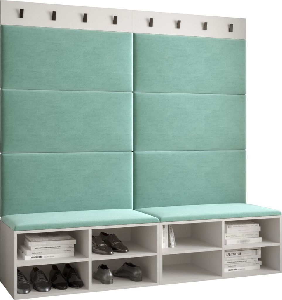 Garderobe MIRO Set 7 mit gepolsterten Paneelen Industrial Design