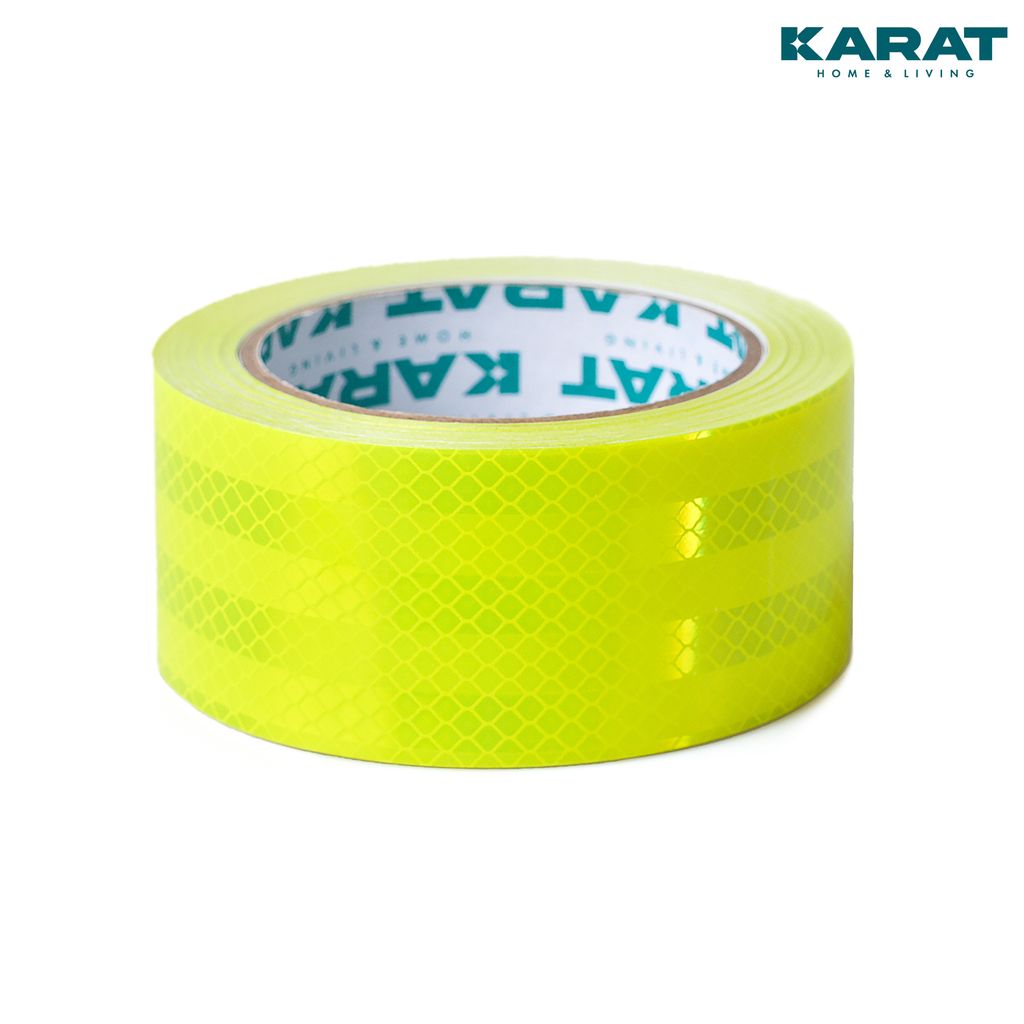 Ruban Réfléchissant 10 Cm X 25 M - Autocollant Noir Et Jaune - Pour Véhicules, Sécurité Routière, Signalisation