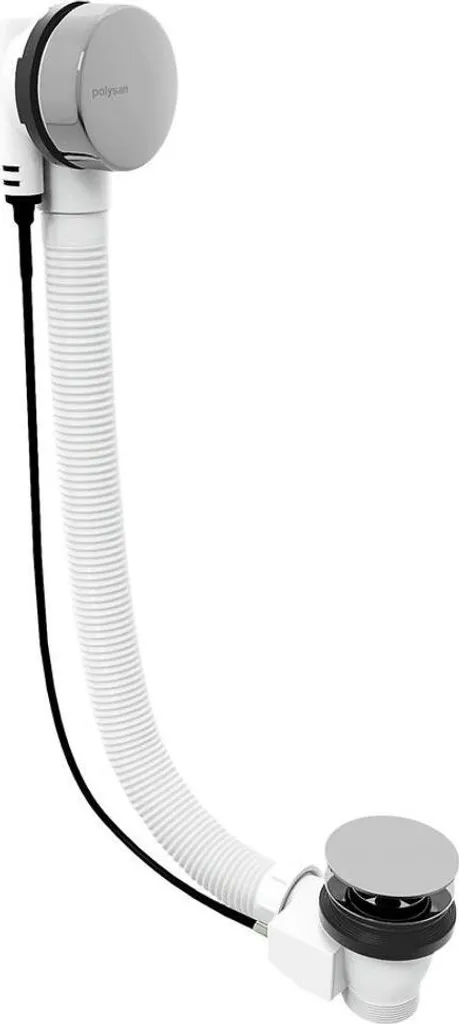 Set di scarico con Bowden, lunghezza 800 mm, tappo 72 mm, cromo