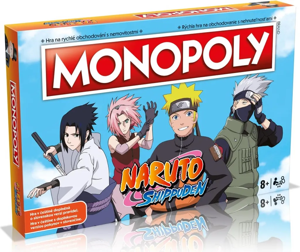 Jeu Monopoly Naruto Shippuden pour soirées en famille ou entre amis fans