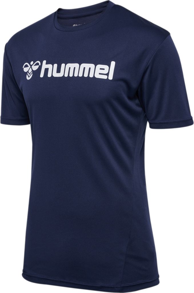Hummel Hmllogo Jersey S/S - marine, Größe:S