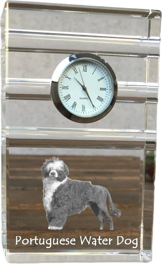 Offerta Orologio Cristallo Art-Dog Cane da Acqua Portoghese