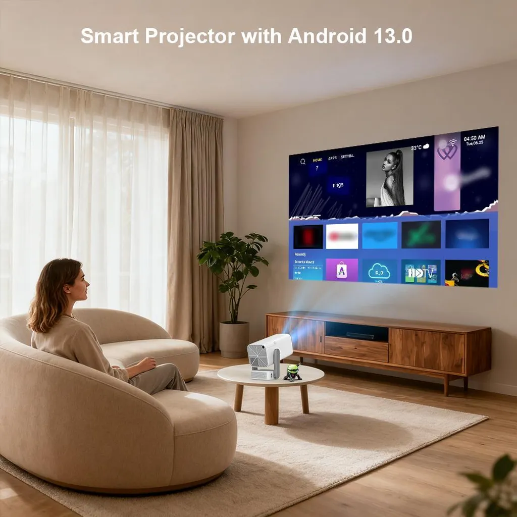 Vidéoprojecteur sans fil Android - Projecteur LED connecté Série-S - 5