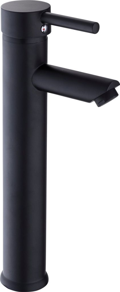 FACKELMANN Einhebelmischer NEW YORK Schwarz matt / hochwertiger Wasserhahn für Zuhause / moderne Armatur für Aufsatzwaschbecken / elegante Optik ...