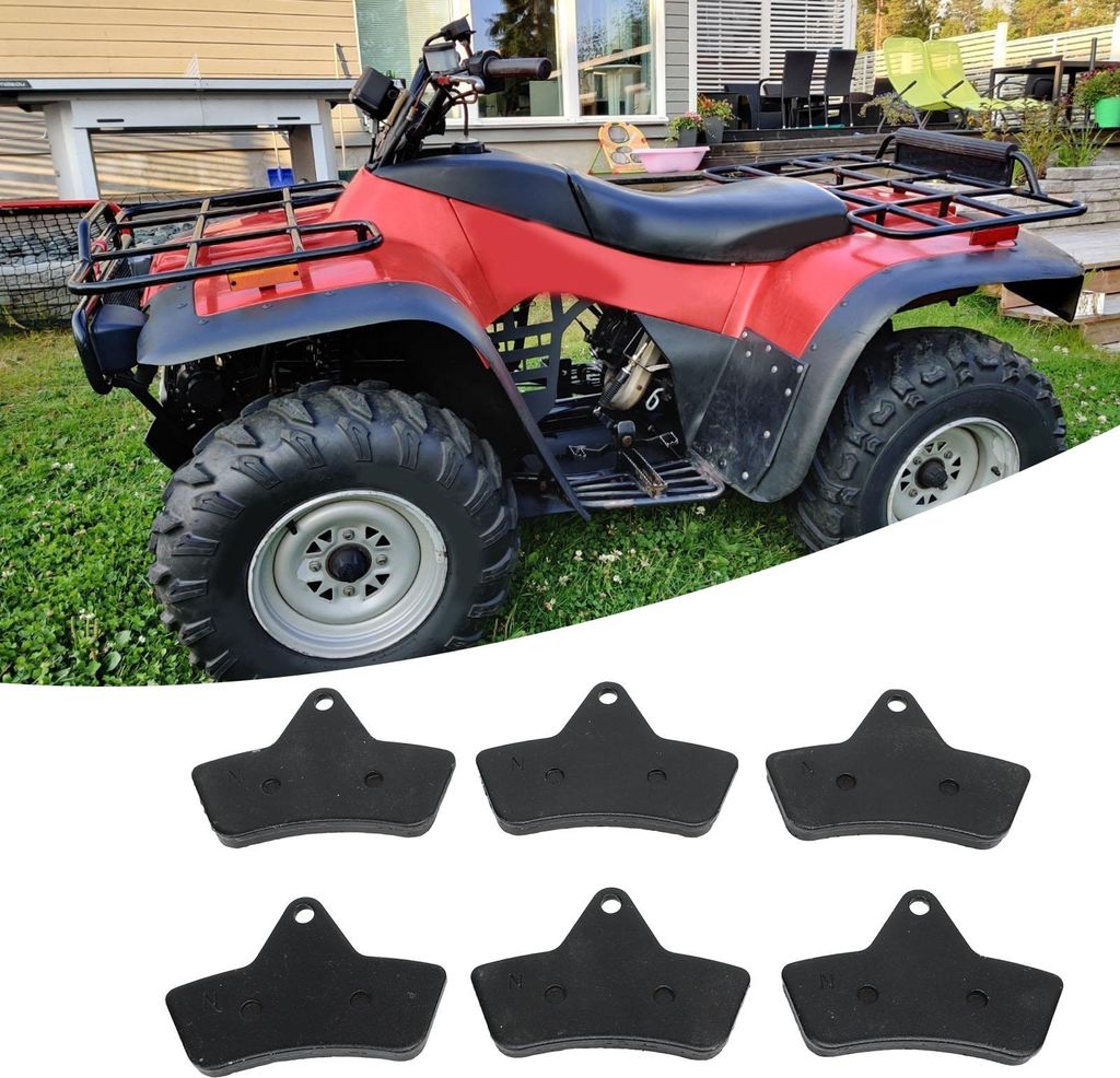 6PCS Bremsbeläge Geräuscharm Alterungsbeständig Konsistenter Bremsen Ersatz Für Arctic Cat 250 300 400 500