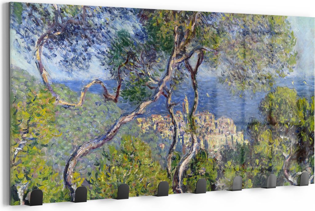 DEQOART Kleiderhaken Glas 60x30 cm 'Flüstern des Lichts' Wand Garderobe beschreibbar Paneel