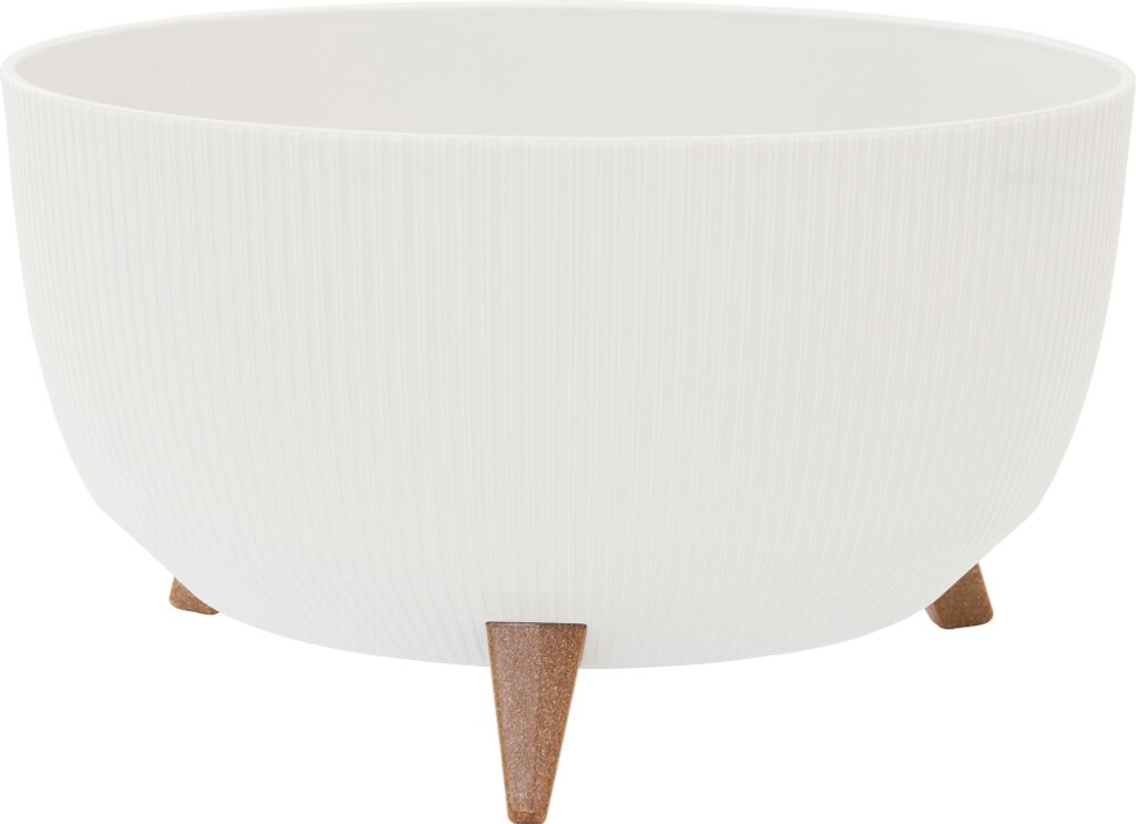 SIENA GARDEN Pflanzgefäße OSLO STRIPE creme Streifenoptik, 47 x 26,5 cm