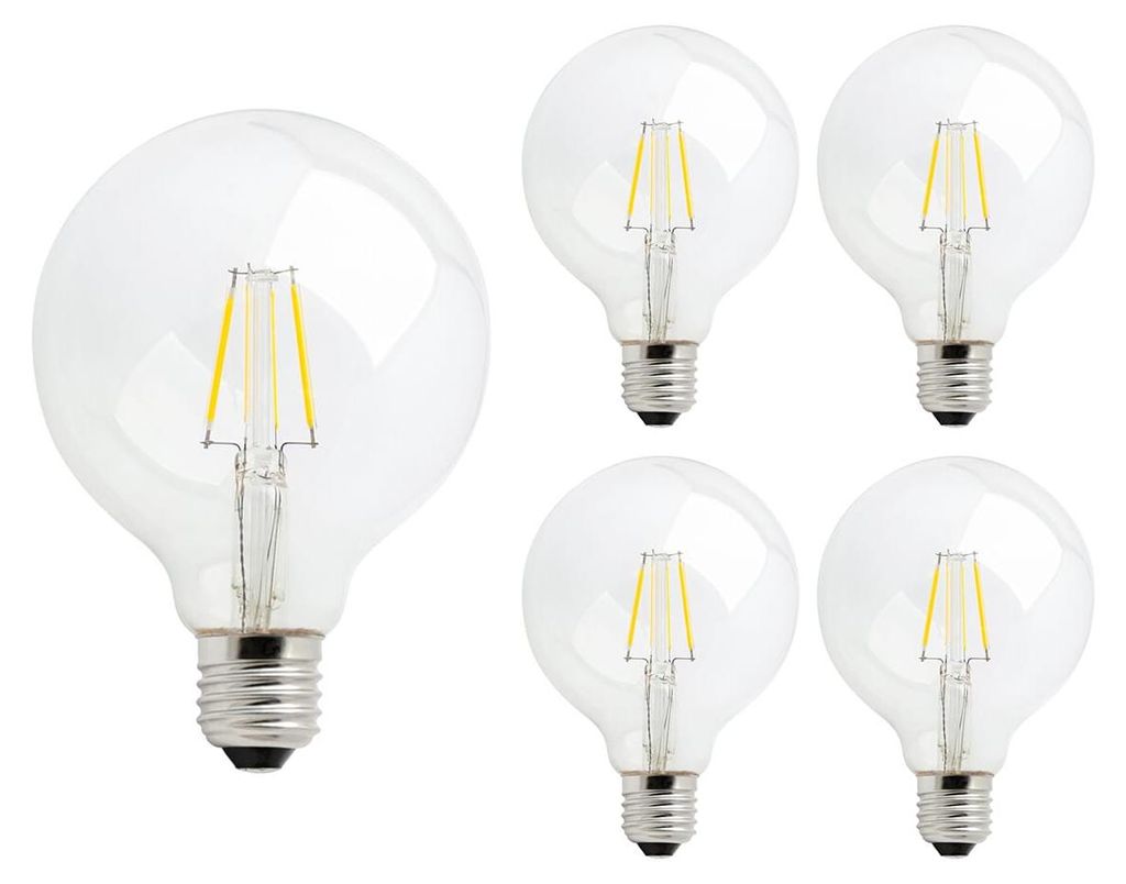 Spectrum E27 LED Lampe 4W 450lm 2700K Warmweiß 230V 95mm 5 Stück
