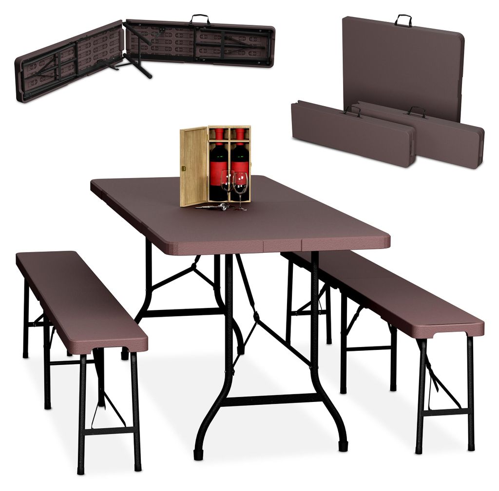 Ensemble de salon de jardin pliable Relaxdays, ensemble de Image du produit 