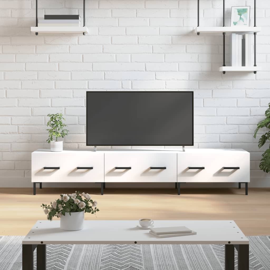 Maison Exclusive - TV-Schrank Weiß 150x36x30 cm Holzwerkstoff