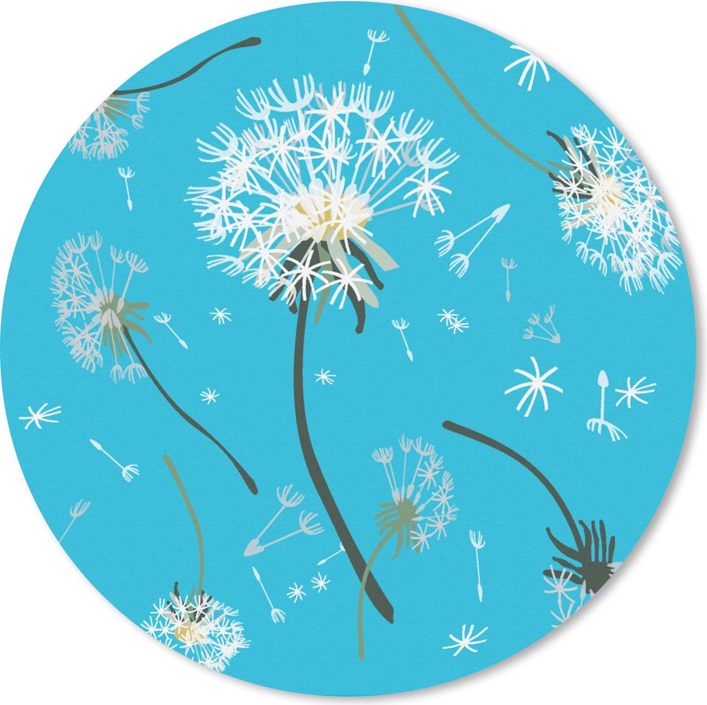 MuchoWow Mauspad Mousepad Design - Pflanze - Löwenzahn 50x50 cm - Mousepads - Maus Mat - Pad - Mausunterlage - Vinyl