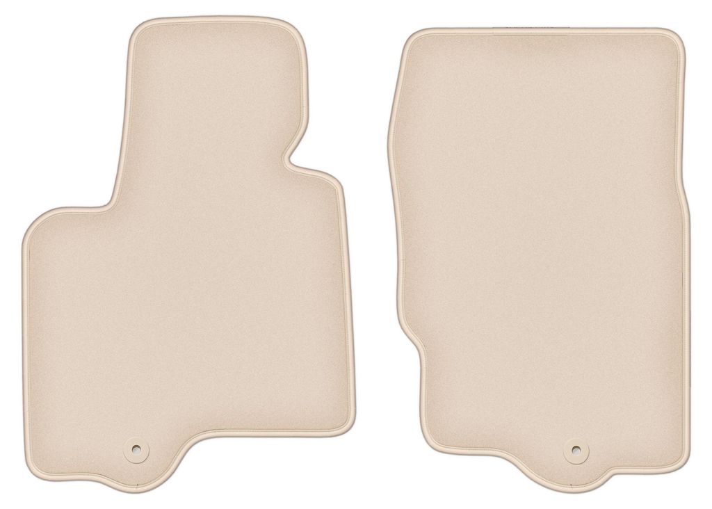DURBAN Beige Velours-Fußmatten vorne für Infiniti FX II SUV (2008-2017)