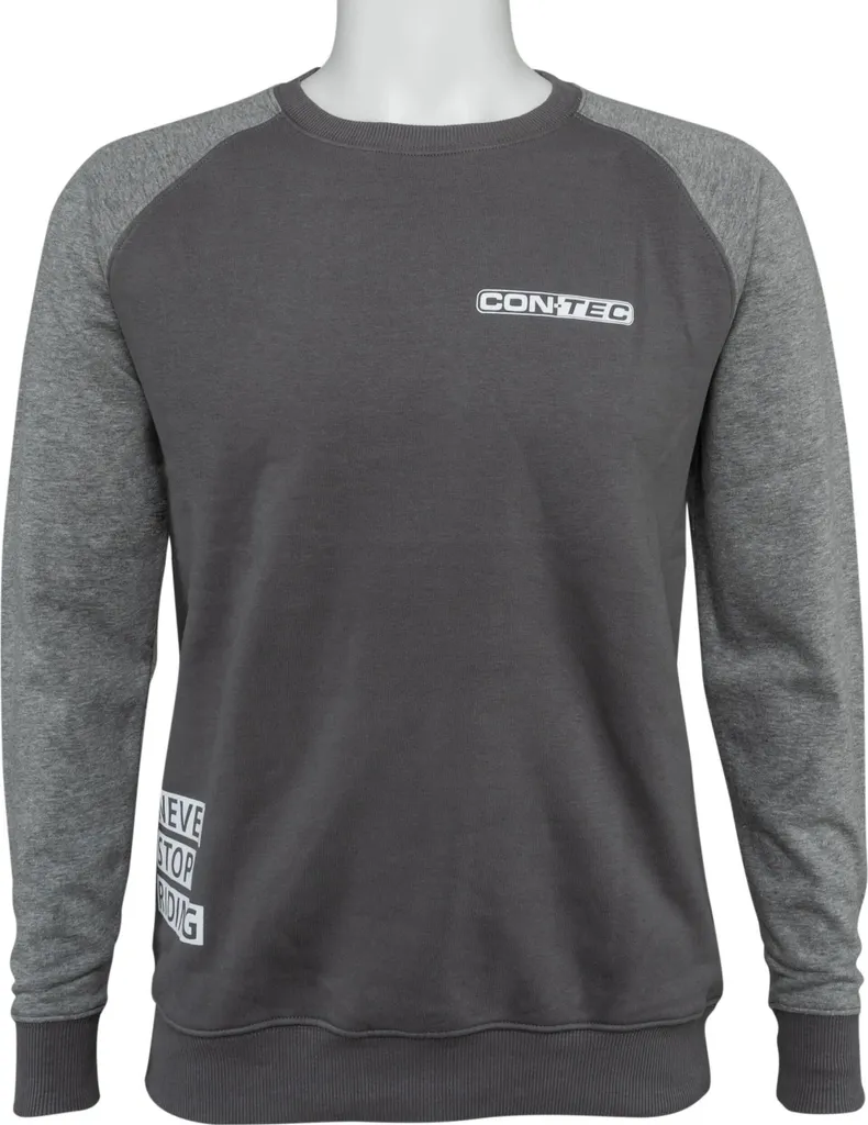 Sweat de Moto Never Stop Riding Noir et Gris Taille S pour Sortie