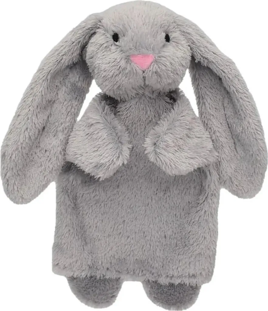 Marionnette Lapin Usacek gris - Solution pour l'éveil et l'imaginaire