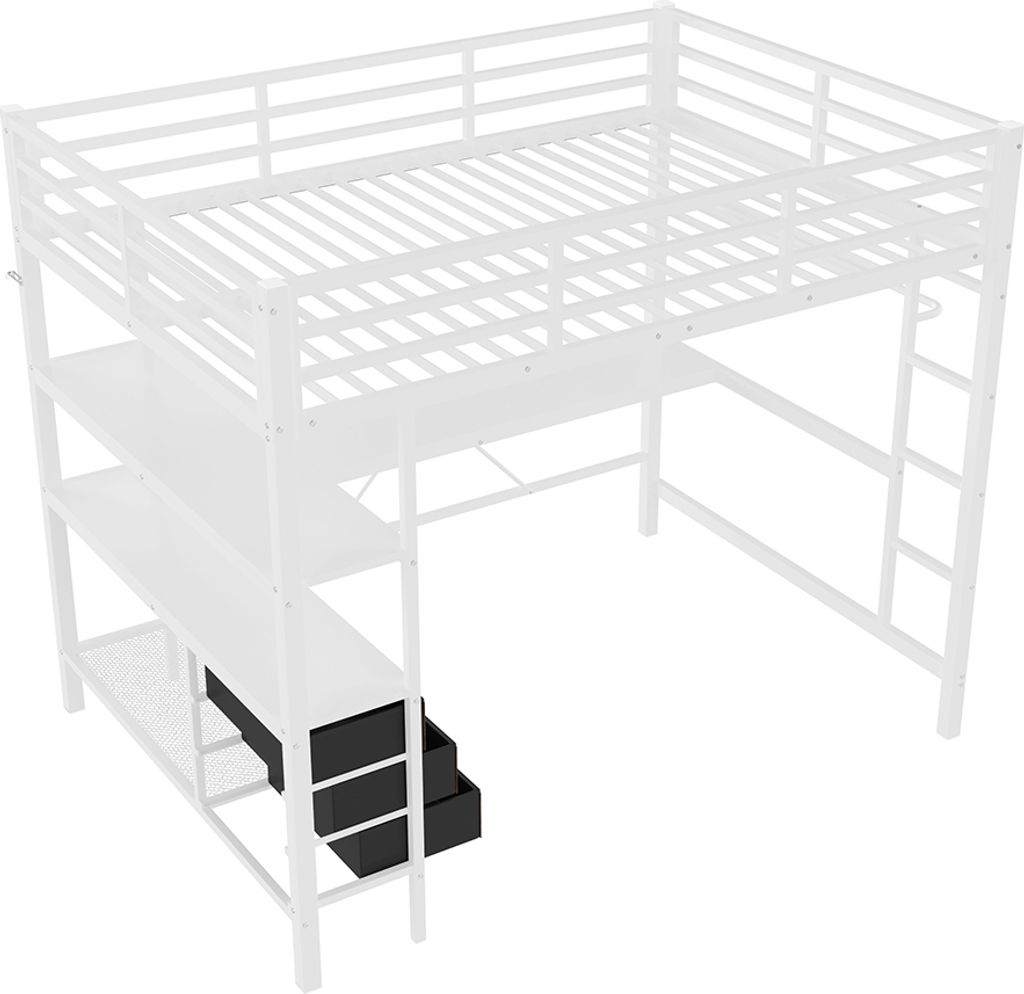 Lit Superposé 90x200 Enfant avec Escalier Sécurisé et Tiroirs,Rangement Astucieux et Cadre Solide,Bois Massif ,Blanc ,Sans Matelas | Leroy Merlin Lit Superposé 90x200 Enfant avec Escalier Sécurisé et Tiroirs,Rangement Astucieux et Cadre Solide,Bois Massif ,Blanc ,Sans Matelas | Leroy Merlin
