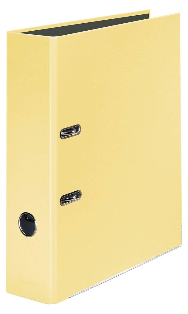 FALKEN Pastell Color Ordner Vanille Gelb Karton 8,0 cm DIN A4