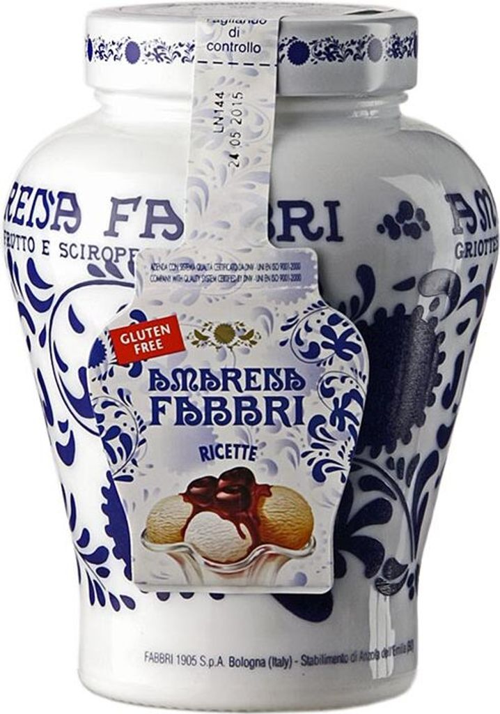 Fabbri Amarena Kirschen Opalines Glas 600g Produktbild 