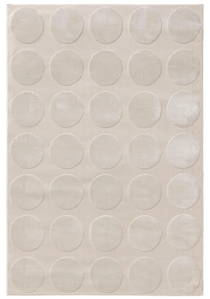Tapis Claire Crème 240x340 cm Salon Rectangulaire à Poils Courts benuta