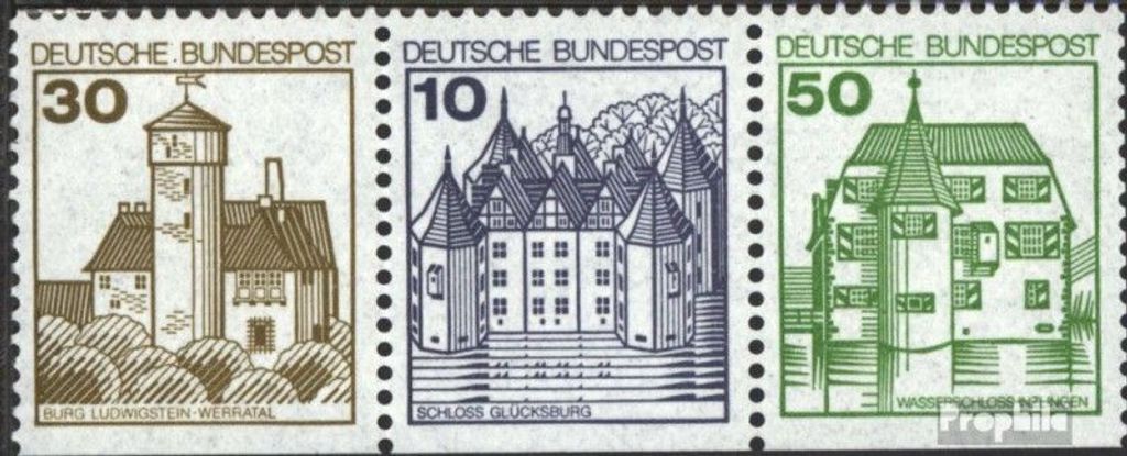 Briefmarken BRD (BR.Deutschland) 1977 Mi W68II Letterset postfrisch