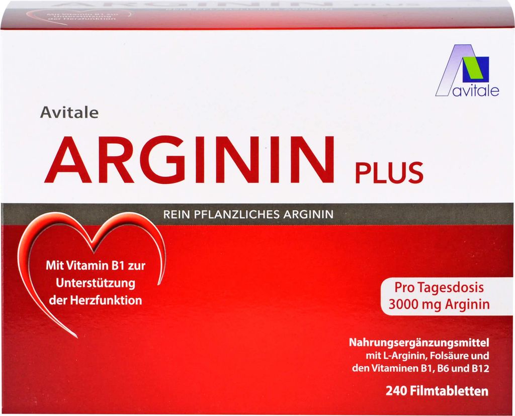 Avitale Arginine Plus filmom obalené tablety, 240 tabliet Obrázok produktu 